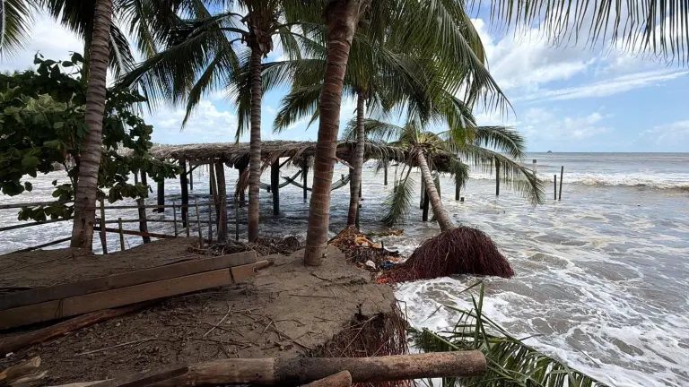 El Ayuntamiento de Mazatlán revisará los daños ocasionados por el fuerte oleaje en palapas y negocios ubicados en la zona de playa.