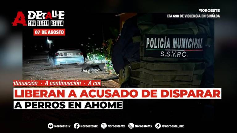Este viernes A detalle: Liberan a acusado de disparar a perros en Ahome