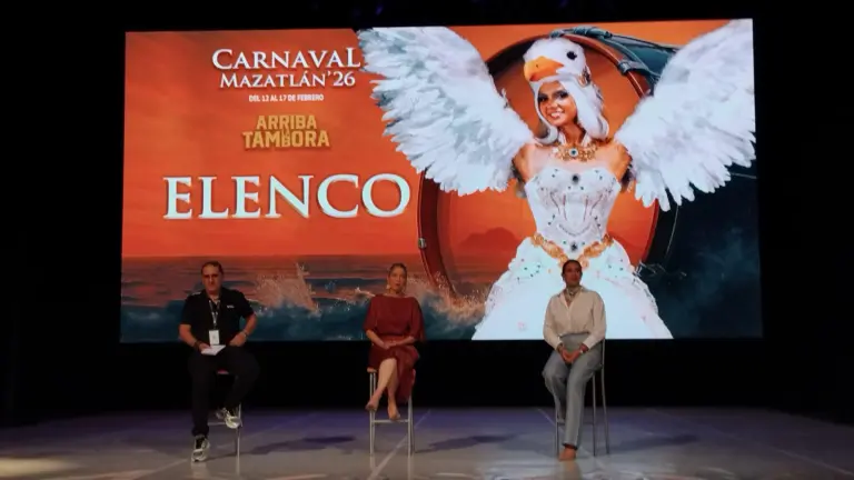 Presentación del elenco del Carnaval de Mazatlán 2026.