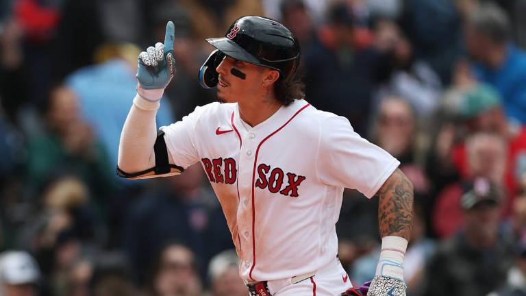 El mexicoamericano Jarren Duran volvió a ser protagonista con los Medias Rojas de Boston.