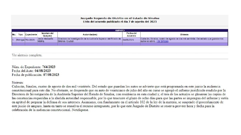 La suspensión de este procedimiento conlleva a que quede paralizado en tanto se resuelva el recurso de queja y la Justicia dictamine si dicha apelación es o no procedente.