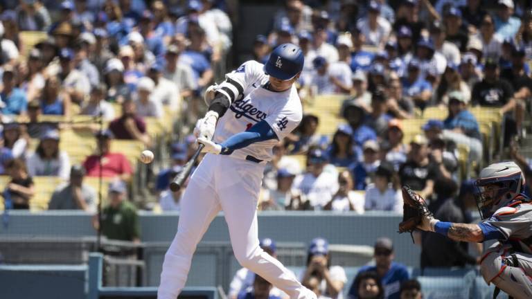 Shohei Ohtani lideró la paliza de los Dodgers sobre los Mets con histórico jonrón.
