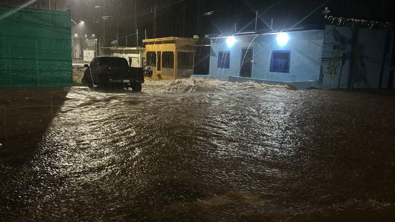 Tras las lluvias de la noche del martes y madrugada del miércoles, la Laguna del Iguanero, en Rosario, se dessbordó.