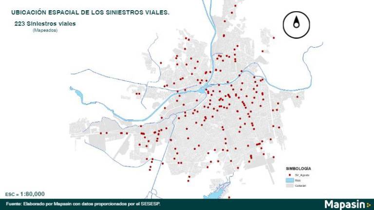 Seis personas murieron por accidentes viales en agosto en Culiacán: Mapasin