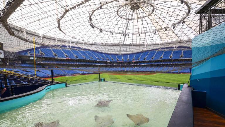 Rays regresan al Tropicana Field con techo renovado tras huracanes.