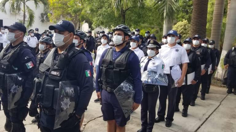Agentes de la Policía Municipal de Culiacán.