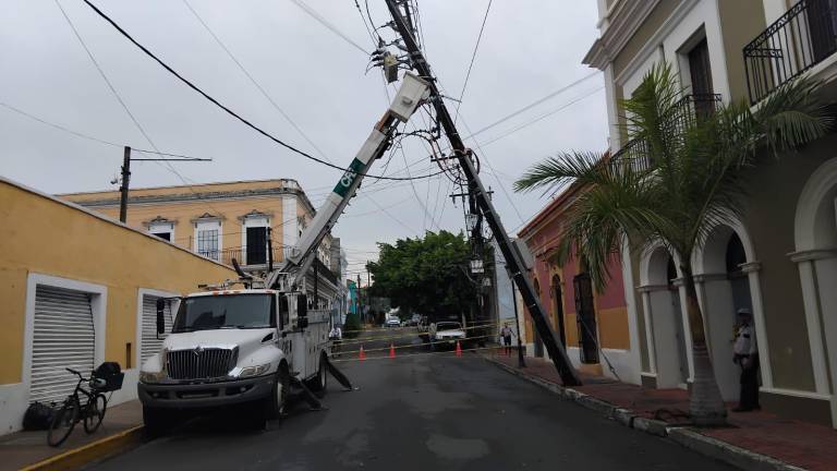 Un tramo de la calle Belisario Domínguez se encuentra cerrado a la circulación.