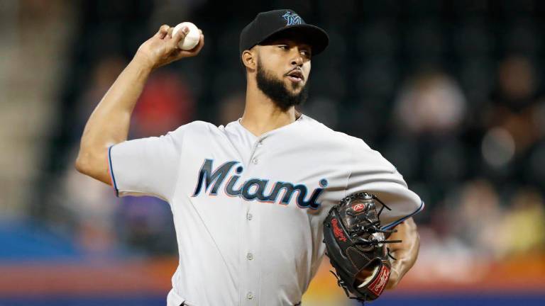 Sandy Alcantara recabó estadísticas sobresalientes la semana pasada.