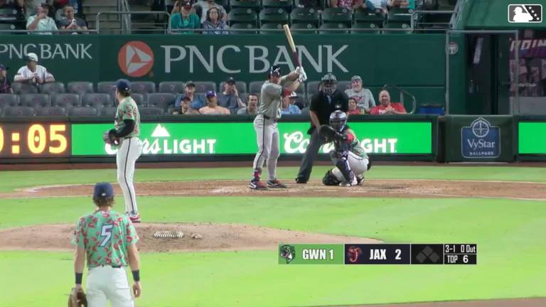 Drake Baldwin ya ha tenido actividad en las sucursales de los Bravos de Atlanta.