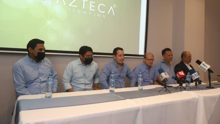 Directivos de Azteca Lighting anuncia que Tribunal falló a favor para mantener contratos de luminarias en Mazatlán.