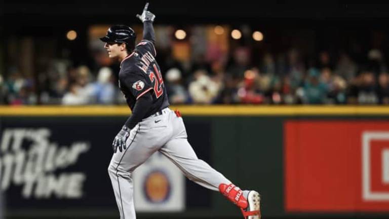 Chase DeLauter tuvo un inicio explosivo de temporada con los Guardianes de Cleveland.