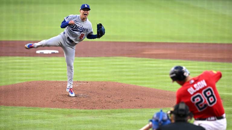 Yoshinobu Yamamoto estuvo intratable en Atlanta.