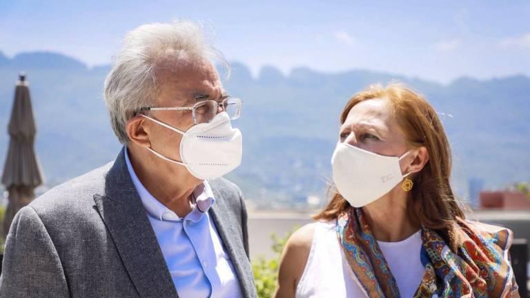 Tatiana Clouthier y Rubén Rocha Moya.