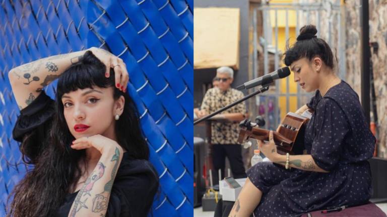 Mon Laferte brinda concierto en el Cereso Femenil de Ciudad Obregón.