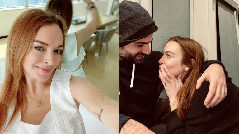 Luego de 2 años de noviazgo, Lindsay Lohan y Bader Shammas se comprometen.