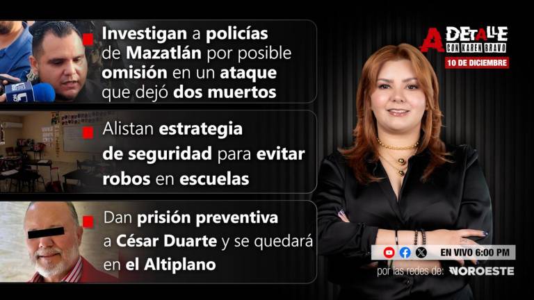 Ponte al día con las noticias que importan en Sinaloa.