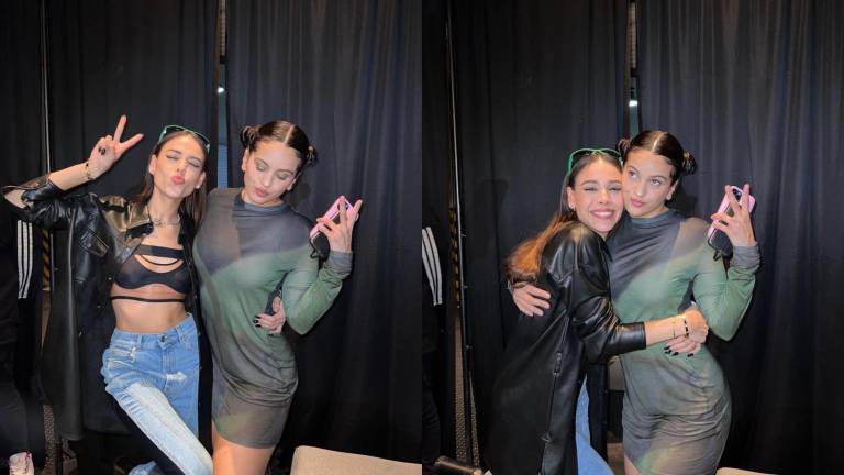 Danna Paola y Rosalía tienen emotivo encuentro después del concierto de la española en Ciudad de México.