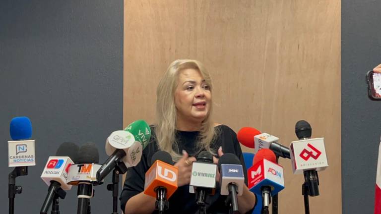 Martha Reyes Zazueta, presidenta de Coparmex Sinaloa, habla del tema de la seguridad en la entidad.