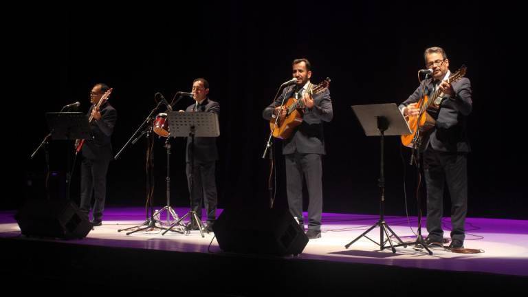 Este domingo 26 de febrero se presenta Cuarteto Ventura en el Teatro Ángela Peralta.