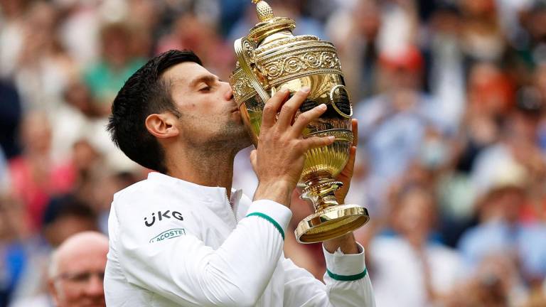 El tenista serbio Novak Djokovic gana Wimbledon.
