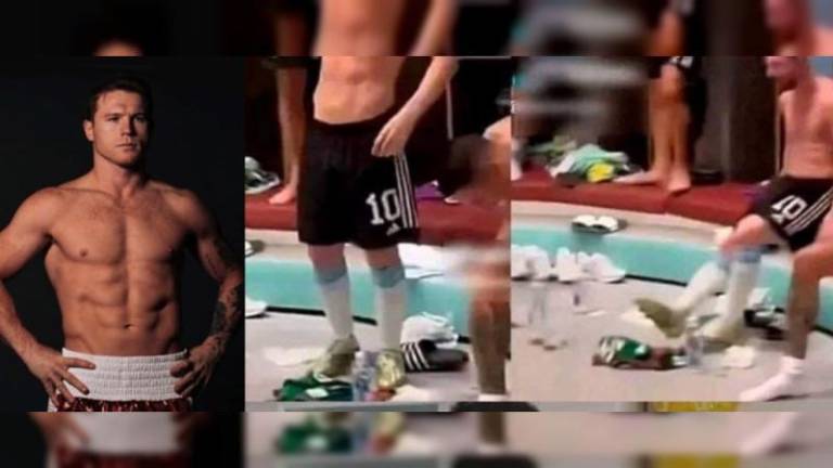 La polémica Canelo vs. Messi por la camiseta de México en el suelo.