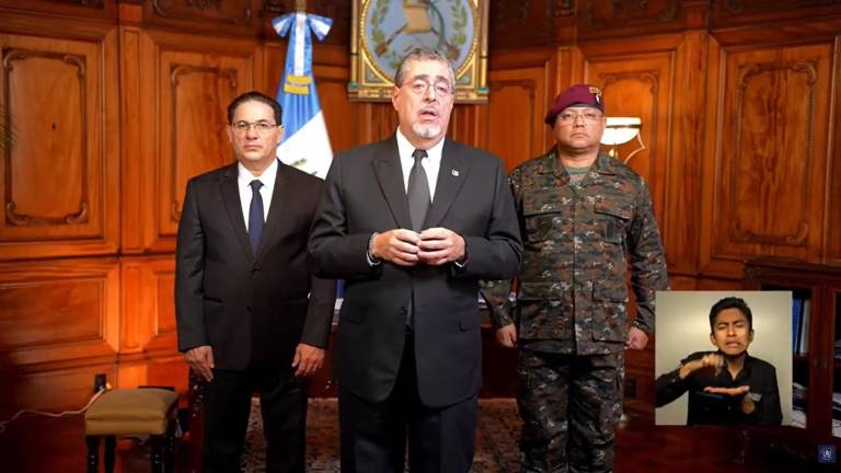 El Presidente de Guatemala Bernardo Arévalo decretó de estado de sitio en todo el territorio nacional por 30 días