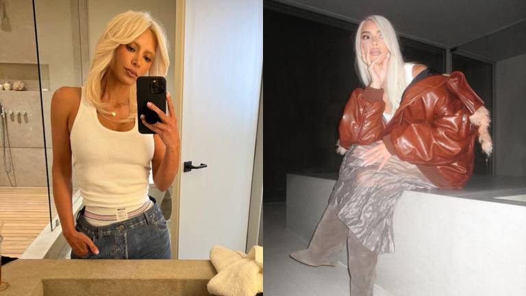 Kim Kardashian de nuevo sorprende a sus seguidores con nuevo look totalmente rubio.