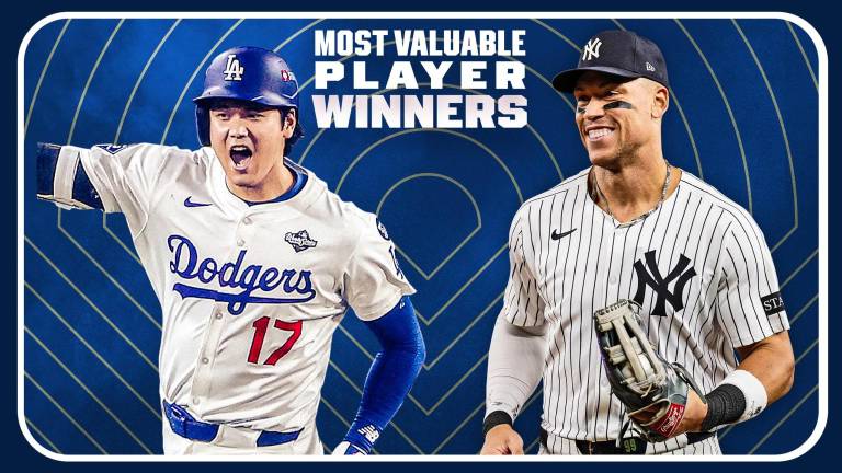 Shohei Ohtani y Aaron Judge ganan en la votación.