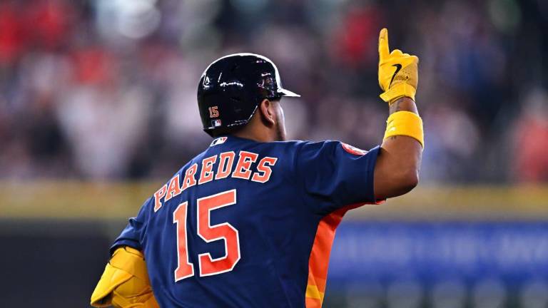 Isaac Paredes llegó a tres jonrones en la temporada, al conectar uno ante Yanquis.