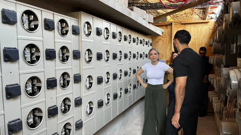 Estrella Palacios realizó un recorrido en el Mercado Pino Suárez para supervisar la rehabilitación eléctrica del recinto.