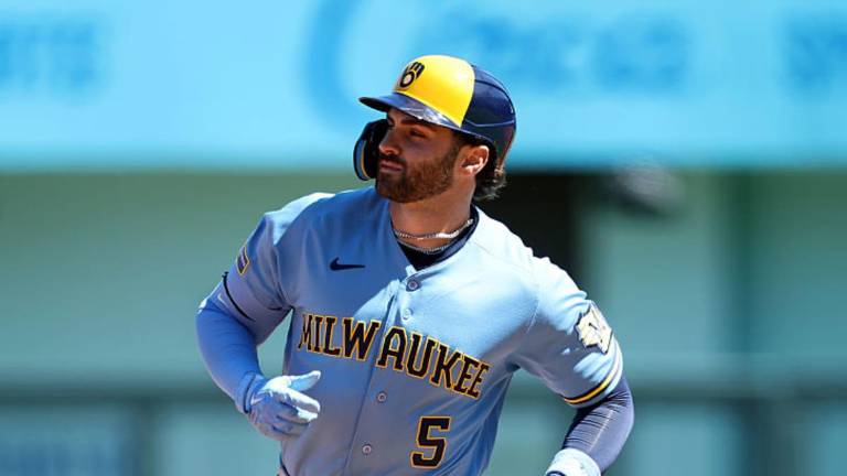 Garrett Mitchell fue determinante para la victoria de los Cerveceros.