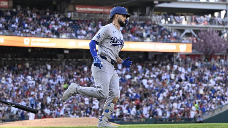 Andy Pagés fue determinante para que los Dodgers ganaran la serie en la capital estadounidense.