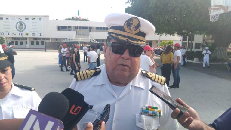 Capitán de Altura Jorge Enrique Pérez Arias, subdirector de Formación de la Escuela Náutica Mercante de Mazatlán.