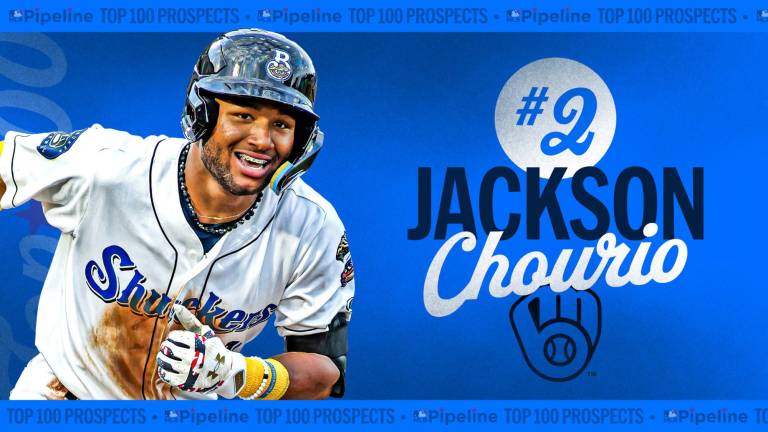 Jackson Chourio con Grandes Ligas en la mira en Milwaukee