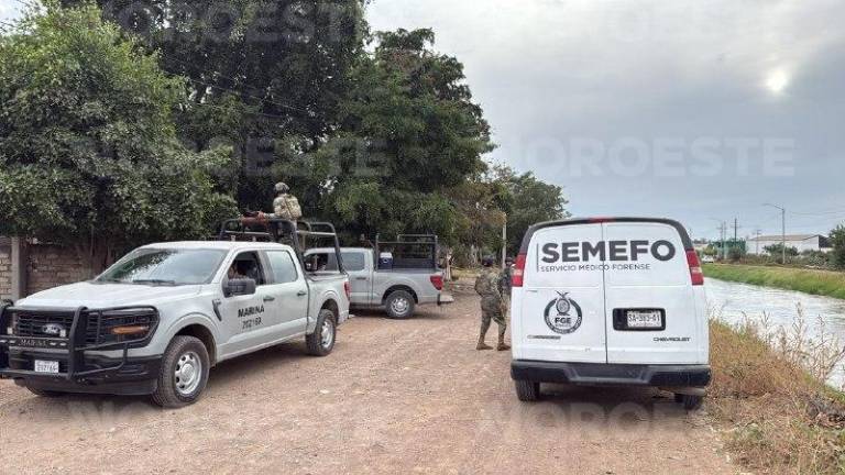 Elementos de la Marina aseguraron el área donde un hombre fue privado de la vida a tiros en Campo El Diez.