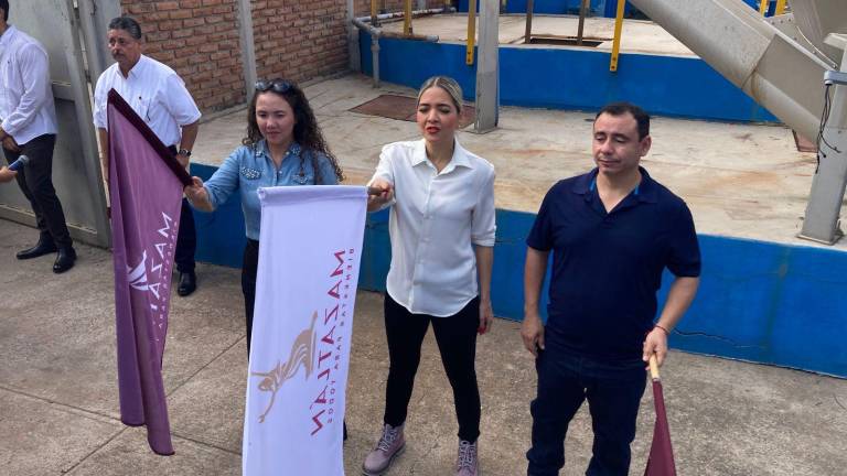 Banderazo de inicio de trabajos de modernización de dos cárcamos en Mazatlán.