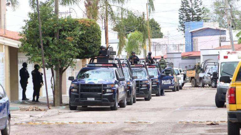 Operativo de seguridad en Culiacán.