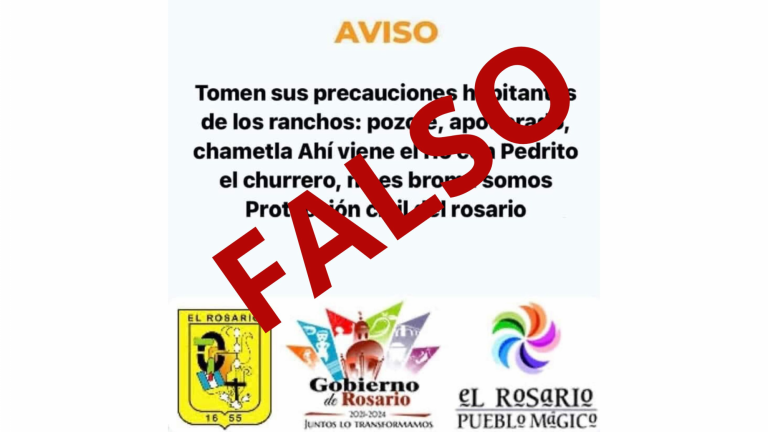El falso comunicado circuló en redes sociales causando controversia entre la población de Rosario.