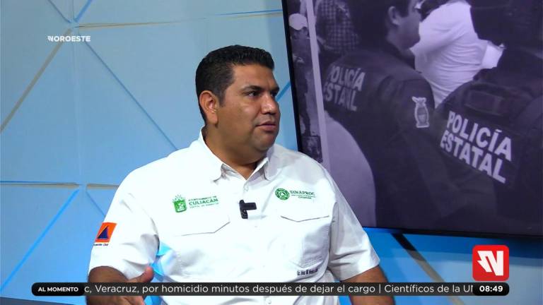 Jesús Bill Mendoza Ontiveros, coordinador de Protección Civil Mundial en Culiacán.