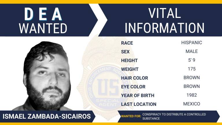 La DEA emite ficha para ayudar a detener a Ismael Zambada Sicairos, “Mayito Flaco”.