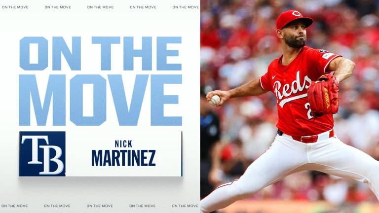 Nick Martínez alcanzó contrato con los Rays para 2026.