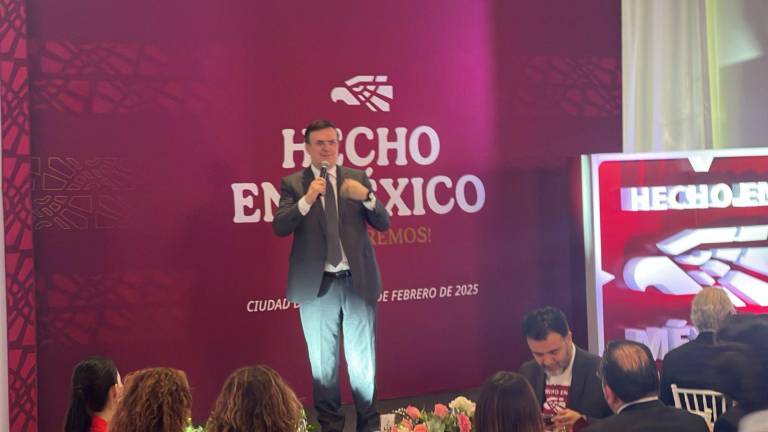 Marcelo Ebrard realizó este martes la presentación del Consejo Promotor Hecho en México.