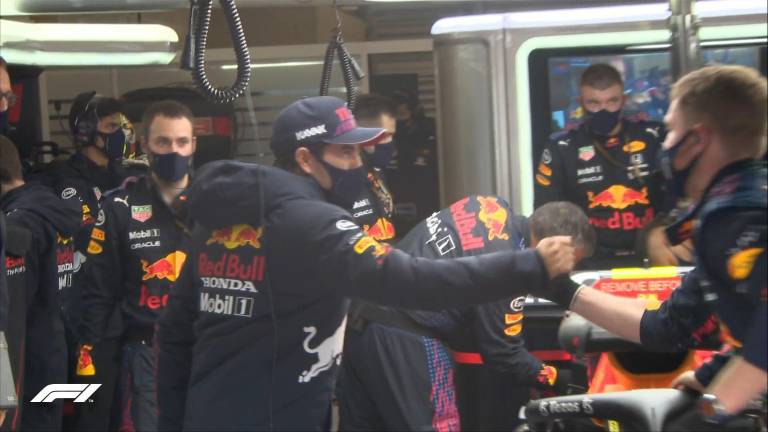 Sergio Pérez está agradecido con sus mecánicos.