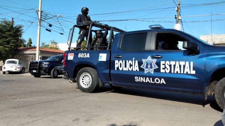 Policía estatal en labores