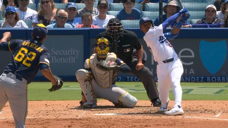 Esteury Ruiz pasó de los Dodgers a los Marlins la tarde del lunes.