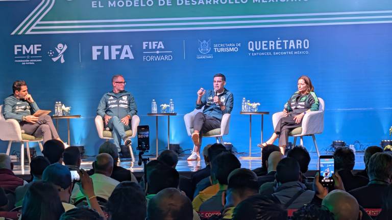Rafa Márquez durante el segundo Congreso de Futbol Formativo.