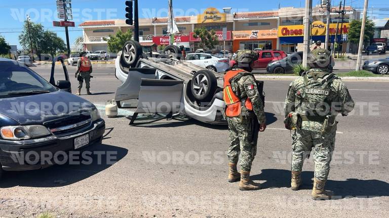 El accidente se registró en la intersección del bulevar San Ángel y la Calzada Heroico Colegio Militar.