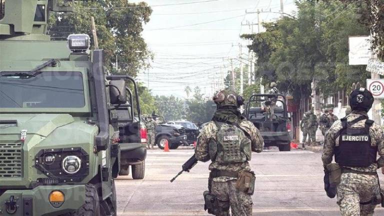 La zona en donde concluyó el enfrentamiento armado estuvo resguardada por fuerzas federales.