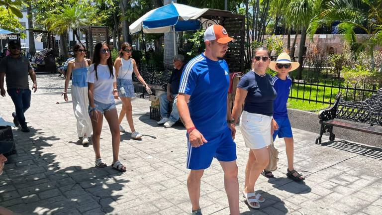 La Plazuela República fue uno de los sitios más concurridos por turistas este fin de semana en Mazatlán.