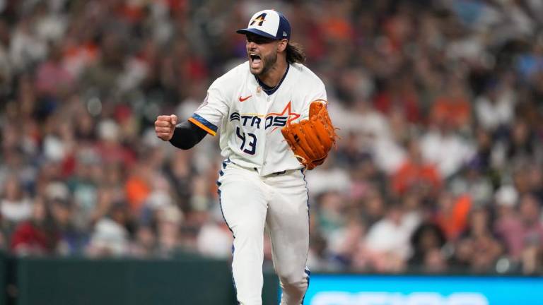 Lance McCullers Jr. llegó hasta la séptima entrada, dentro de una labor efectiva por los Astros.